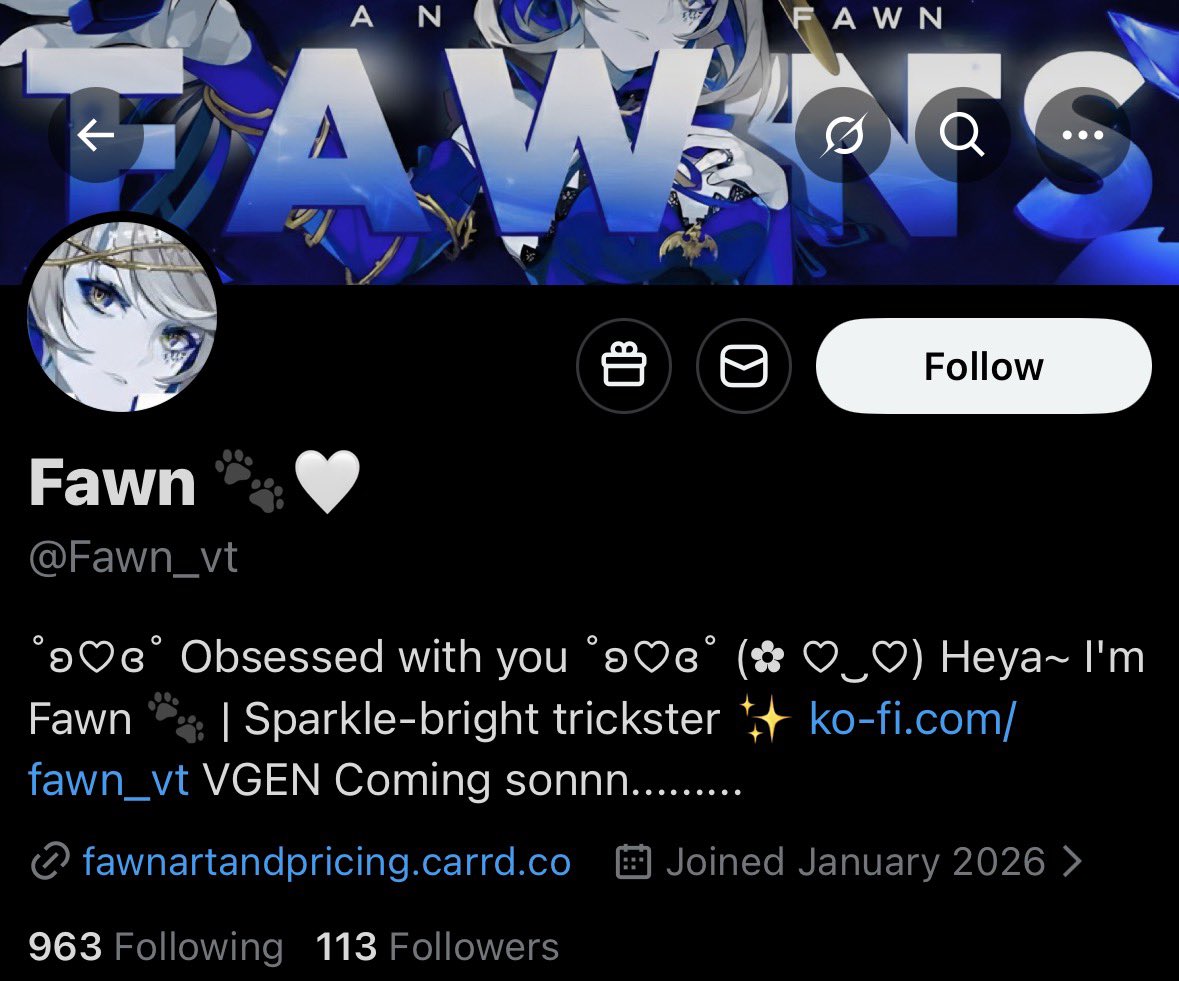 Artistblocklist's tweet image. BLOCK LIST SUBMISSION:
User: @Fawn_vt 
Reason: Art Theft / AI Rendering / Being Dense
Other: all they do is edit existing work from other artists and recolor it like a middle schooler and then post it to take credit. When caught they “give credit” but also claim they didn’t need