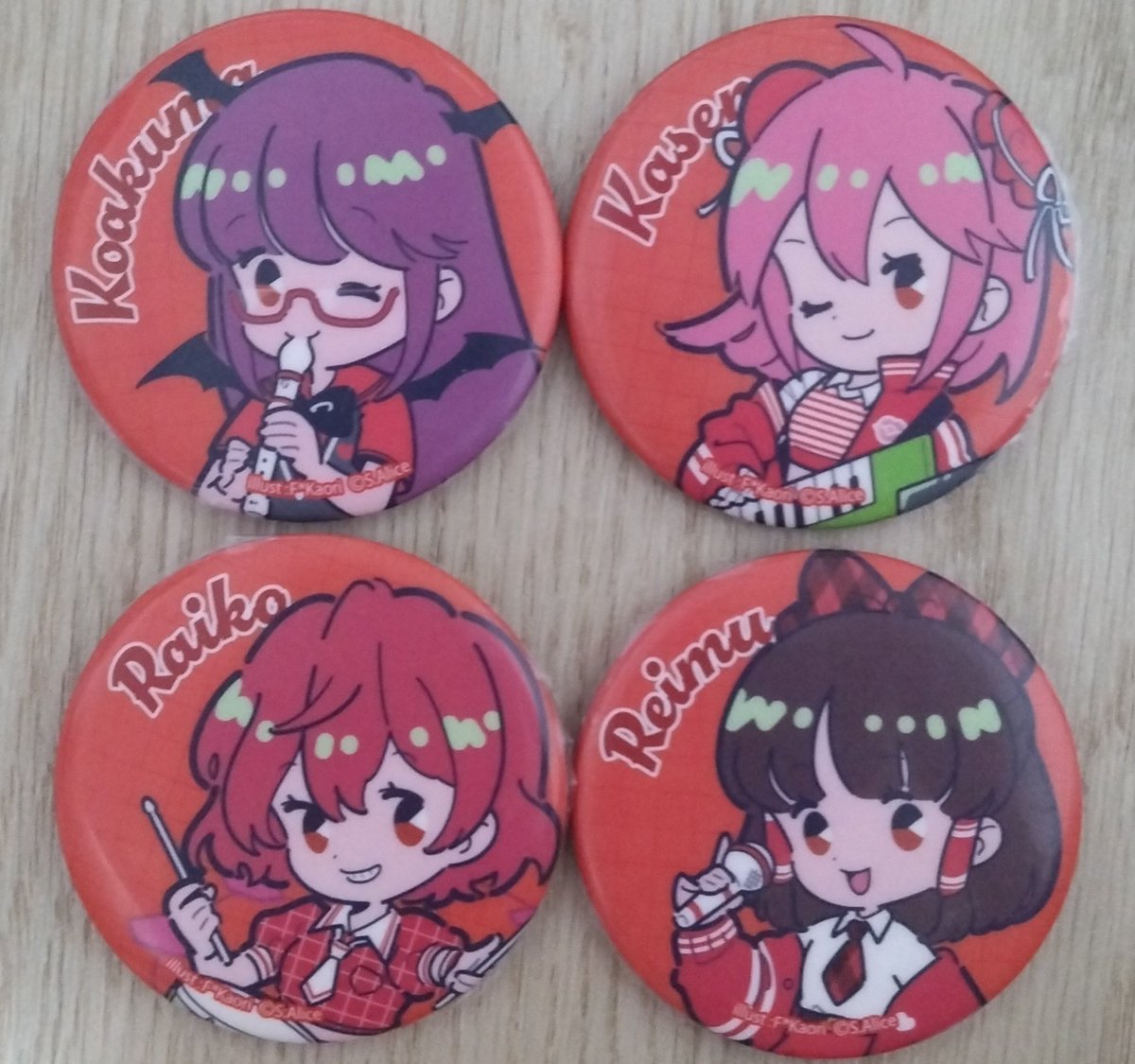 東方Project 4V 交換 譲渡 ダイソー Seria 百均 缶バッジ 【交換、譲渡