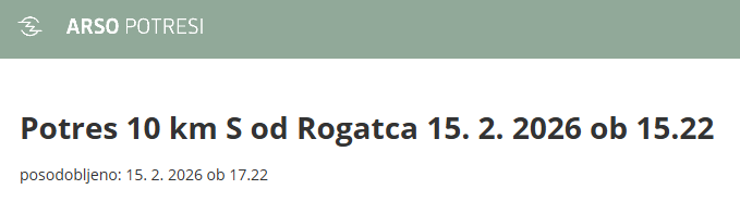 V bližini #Rogatec je treslo.