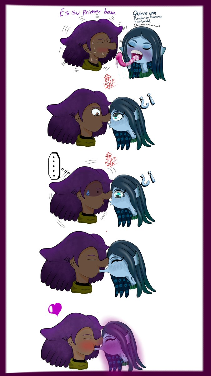 Beso completo.
#RubyGillman #tennagekraken #RGTK