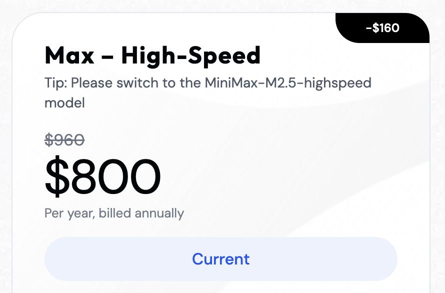 <a href="/MiniMax_AI/">MiniMax (official)</a> Upgraded! I'm Max High-Speed now!