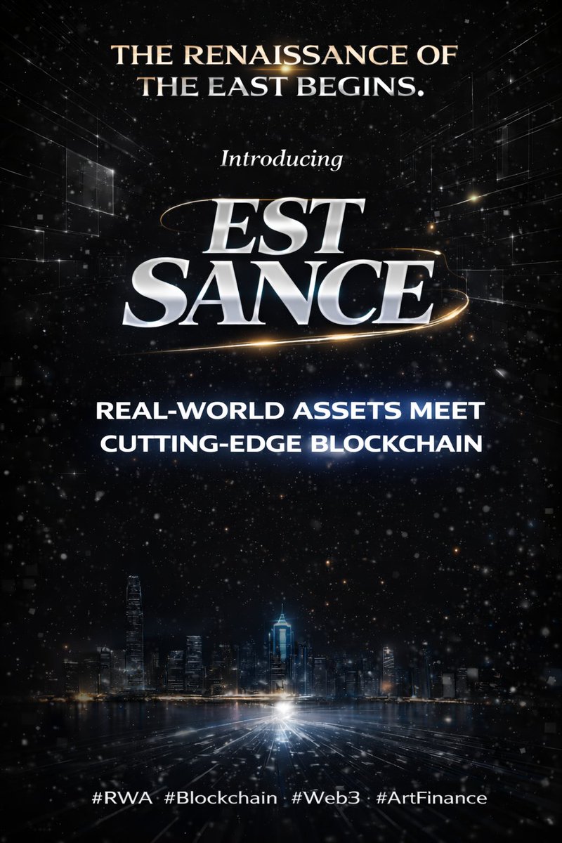 Art. Assets. Authority.
On-chain.
EAST SANCE is redefining how real-world value moves in the digital era.

#RWA #DigitalAssets #Web3