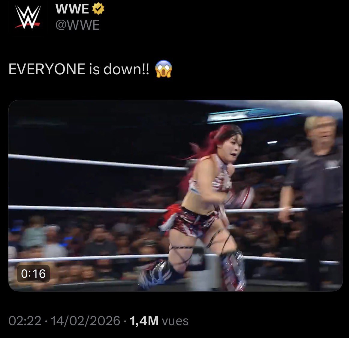 sanspptapeurrr's tweet photo. @halivburton and still more motion than the fuckass royal rumble winner #howembarassing https://t.co/RJGxB9xave