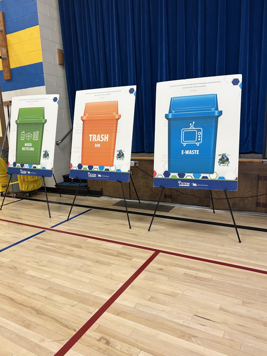 INL's tweet image. Fort Hall Elementary students recently explored e-waste #recycling in a hands-on presentation! ♻️🌎 

Thanks to our K-12 #STEM team &amp;amp; eCyclers of Idaho, our #FutureWorkforce learned why proper recycling matters &amp;amp; how to keep e-waste out of landfills.