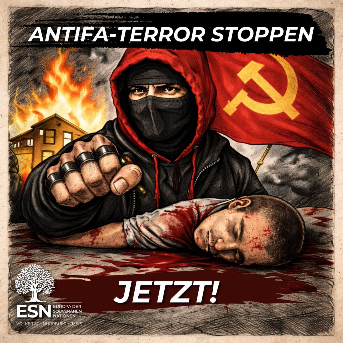 Das blutige Resultat der Doppelmoral! ⚖️
Der Mord an einem Patrioten (23) in Lyon zeigt: Wenn der Staat auf dem linken Auge blind bleibt, werden junge Aktivisten zum Freiwild. Schluss mit der Verharmlosung von Linksextremismus!