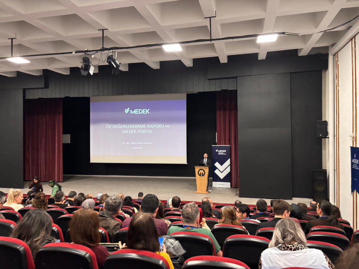 MEDEKMEK's tweet photo. ✅ 2026–2027 Akreditasyon Süreci kapsamında MEDEK Bölgesel Eğitimlerinin sonuncusu, Karadeniz Teknik Üniversitesi ev sahipliğinde başarıyla gerçekleştirildi.

Başvuruya hazırlanan programlara rehberlik edilen toplantılara katkı sunan herkese teşekkür ederiz. 💐 https://t.co/Eulo76rSDr