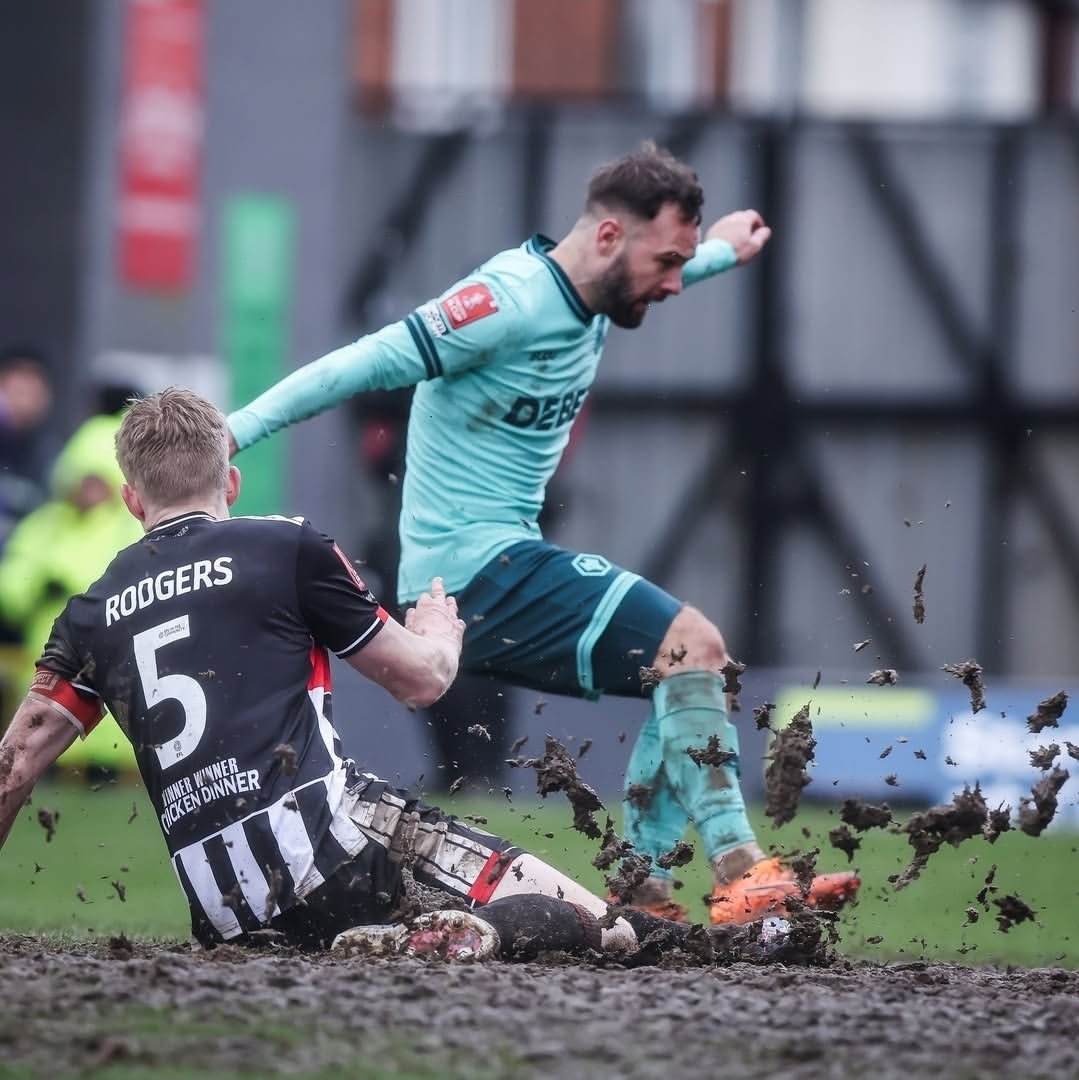 Grimsby Town's field in the FA Cup against Wolves.