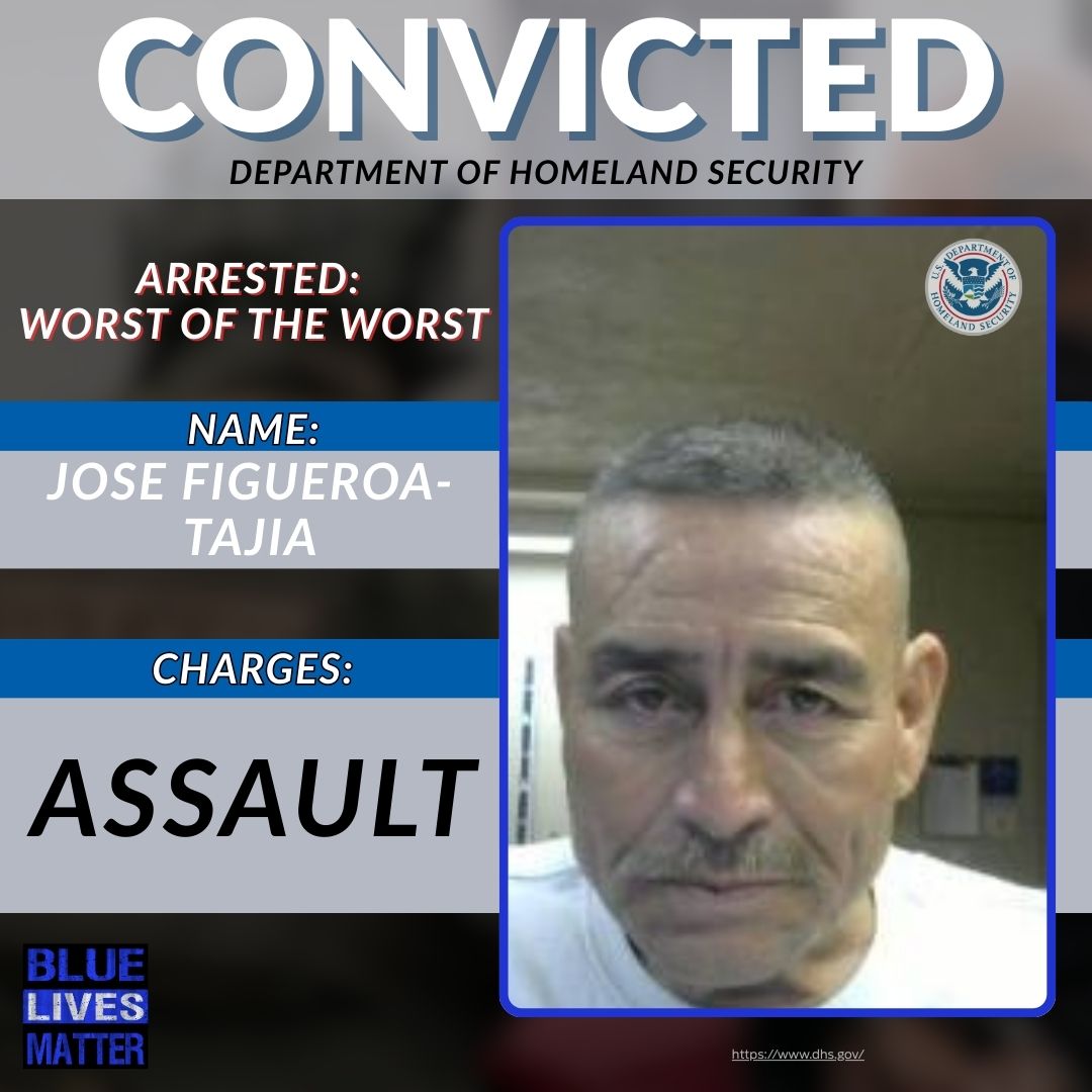 bluelivesmtr's tweet photo. Mexican illegal alien Jose Figueroa-Tajia assa*lted a citizen in Arizona. They don't come here to make America better.
#LawEnforcement #DeportCriminals #BorderPolicy #Arizona #KeepAmericaSafe https://t.co/FCHXcQkrtA