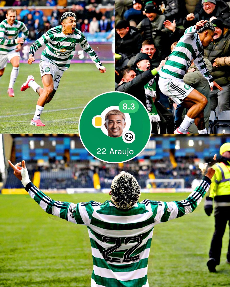 🌟🏴󠁧󠁢󠁳󠁣󠁴󠁿 Julian Araujo’s performance for Celtic FC in today’s 3-2 win in the Scottish Premiership: 

- 90’ minutes
- 1 GOAL
- 84% pass accuracy
- 4 chances created
- 7 defensive contributions
- 4 recoveries 

The Mexican has become a fan favorite and cult hero in Scotland. ❤️🍀