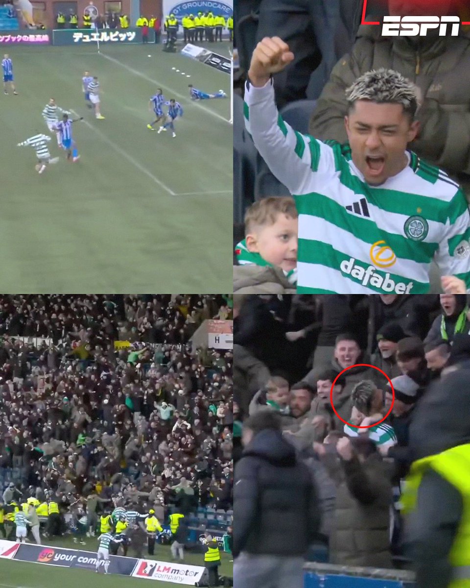 🇲🇽 ¡QUÉ MOMENTO PARA JULIÁN ARAUJO! 🇲🇽

🔥 Locura total después de que el mexicano hiciera gol en el último minuto para completar la remontada del Celtic.

Iban perdiendo 2-0 al descanso y Julián hizo el 2-3 al minuto 97, vean cómo festejó en la grada con su afición.