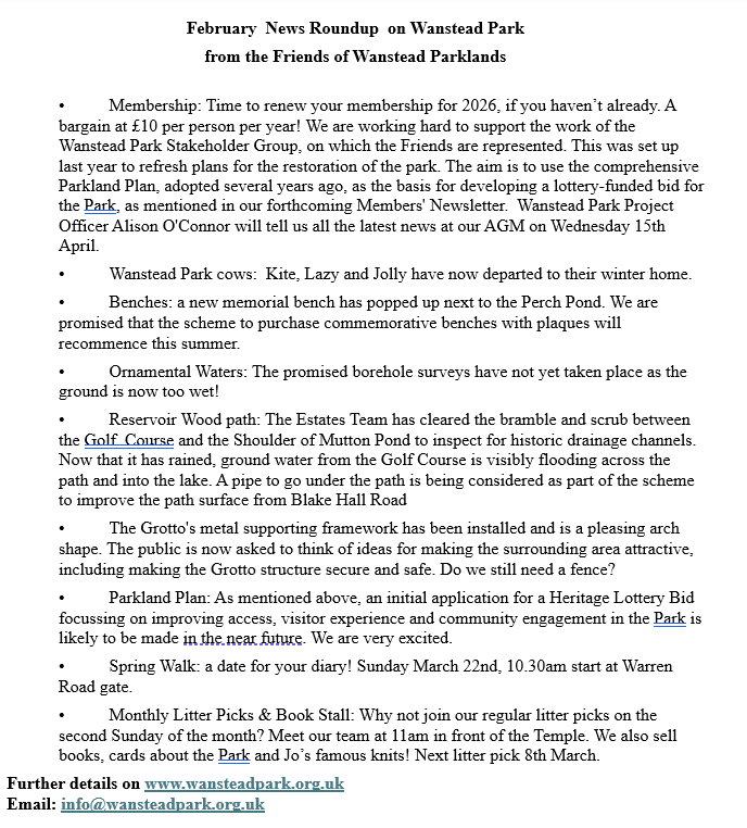 Friends of Wanstead Parklands tweet media