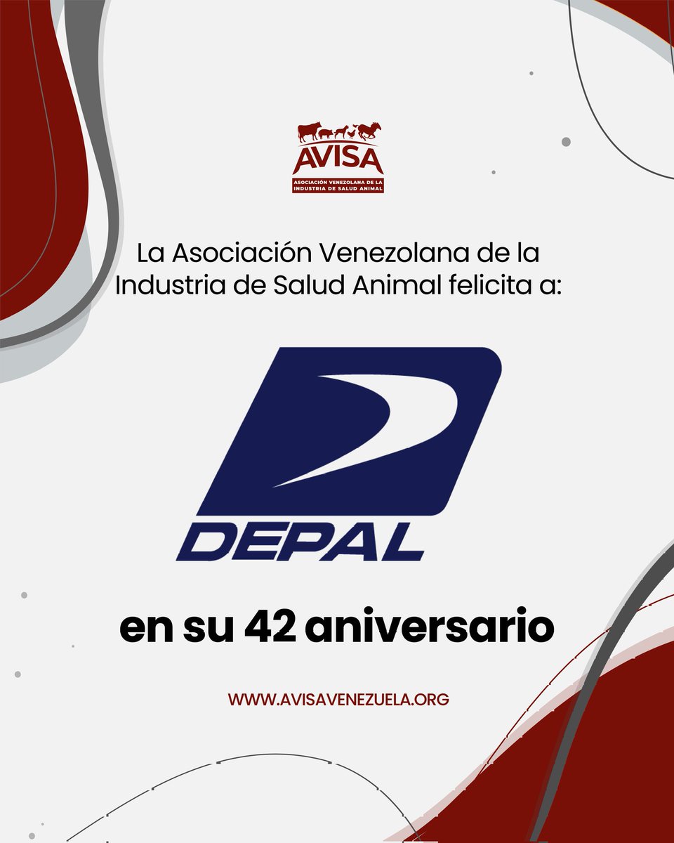 Felicitamos a Laboratorios Depalpor sus 42 años de trayectoria

Cuatro décadas produciendo soluciones farmacéuticas de calidad para el campo venezolano son muestra de un compromiso real con la sanidad animal. ¡Que sigan los éxitos para todo el equipo!

#AVISA #LaboratoriosDepal
