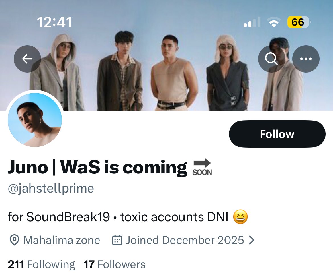 SB19raketera_56's tweet photo. WARNING TO ALL A’TIN! Please unfollow this account immediately! Bloom siya na nagpapanggap na A’TIN. Former username: stellsroom. Current username after matimbog: jahstellprime. 

Don’t let this person get inside your gdms. Ilang beses na rin nagpalit ng username ‘yan. https://t.co/hAKIftgj9q