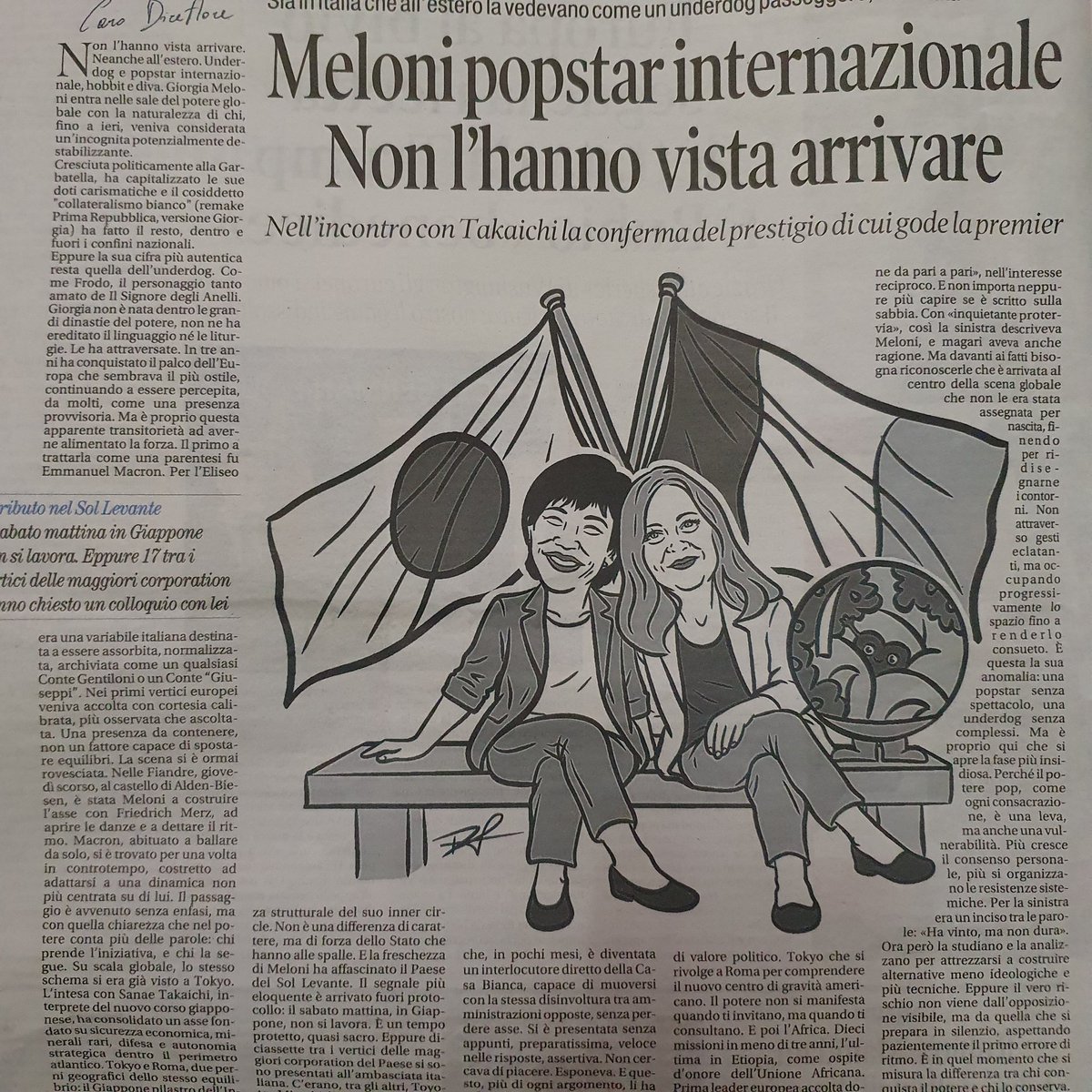 <a href="/GiorgiaMeloni/">Giorgia Meloni</a> Per tutti i detrattori sportivi di insulti beceri leggete Luigi#Bisignani <a href="/tempoweb/">IL TEMPO</a> Non l'hanno vista arrivare