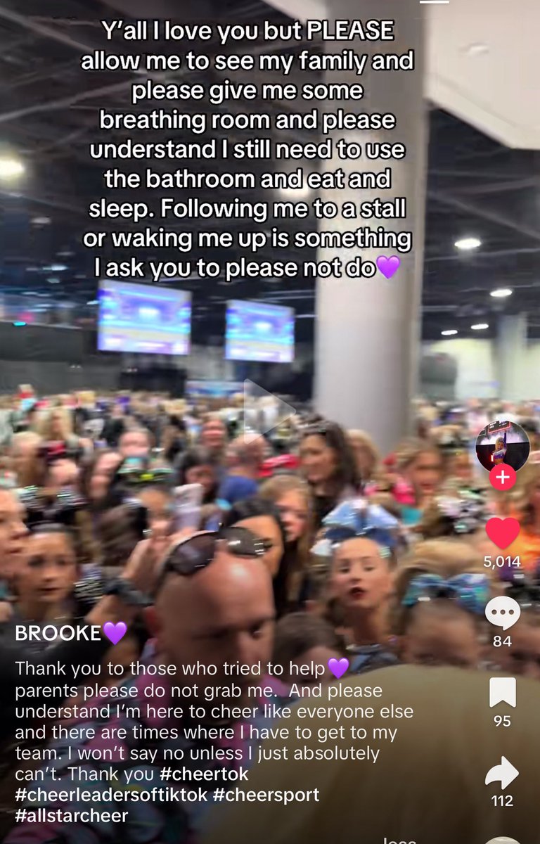 This is NOT what we are going to ever do to any athlete. Please respect their space!! And do not grab a child nor follow a child absolutely not