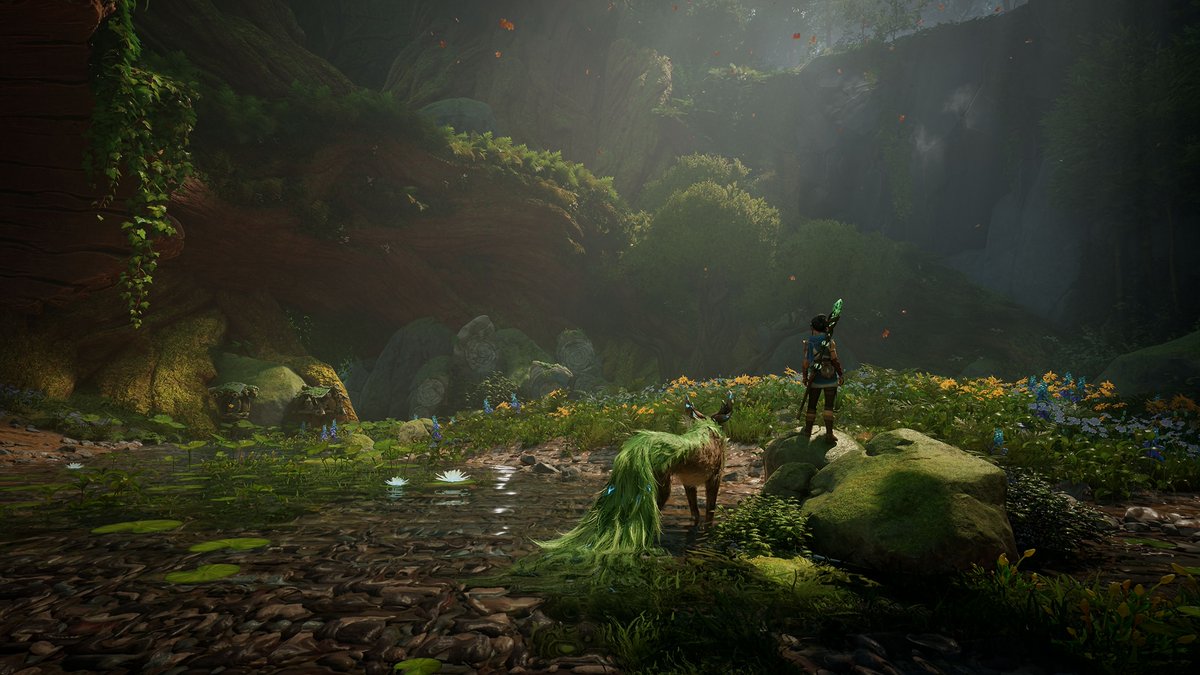 codssjgod's tweet image. Still can’t believe we’re getting a sequel for Kena! #kenascarsofkosmora 😭🤧😭