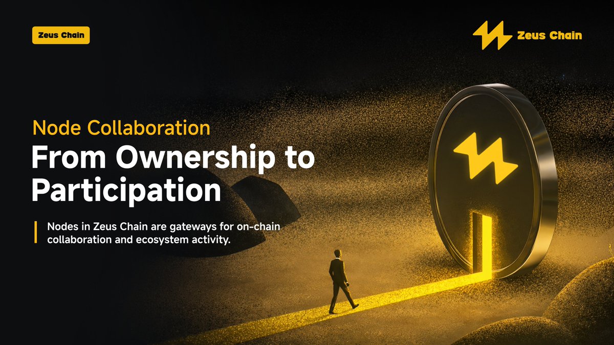 🔗 Owning a Genesis Node is just the first step.
What truly matters is how we collaborate on-chain 🤝

🌐 In Zeus Chain, Nodes are gateways to participation,
where early builders shape the network.

🔑 Join Zeus Chain now  (dapp.zeuschain.ai)

#ZeusChain #GenesisNode #RWAFi