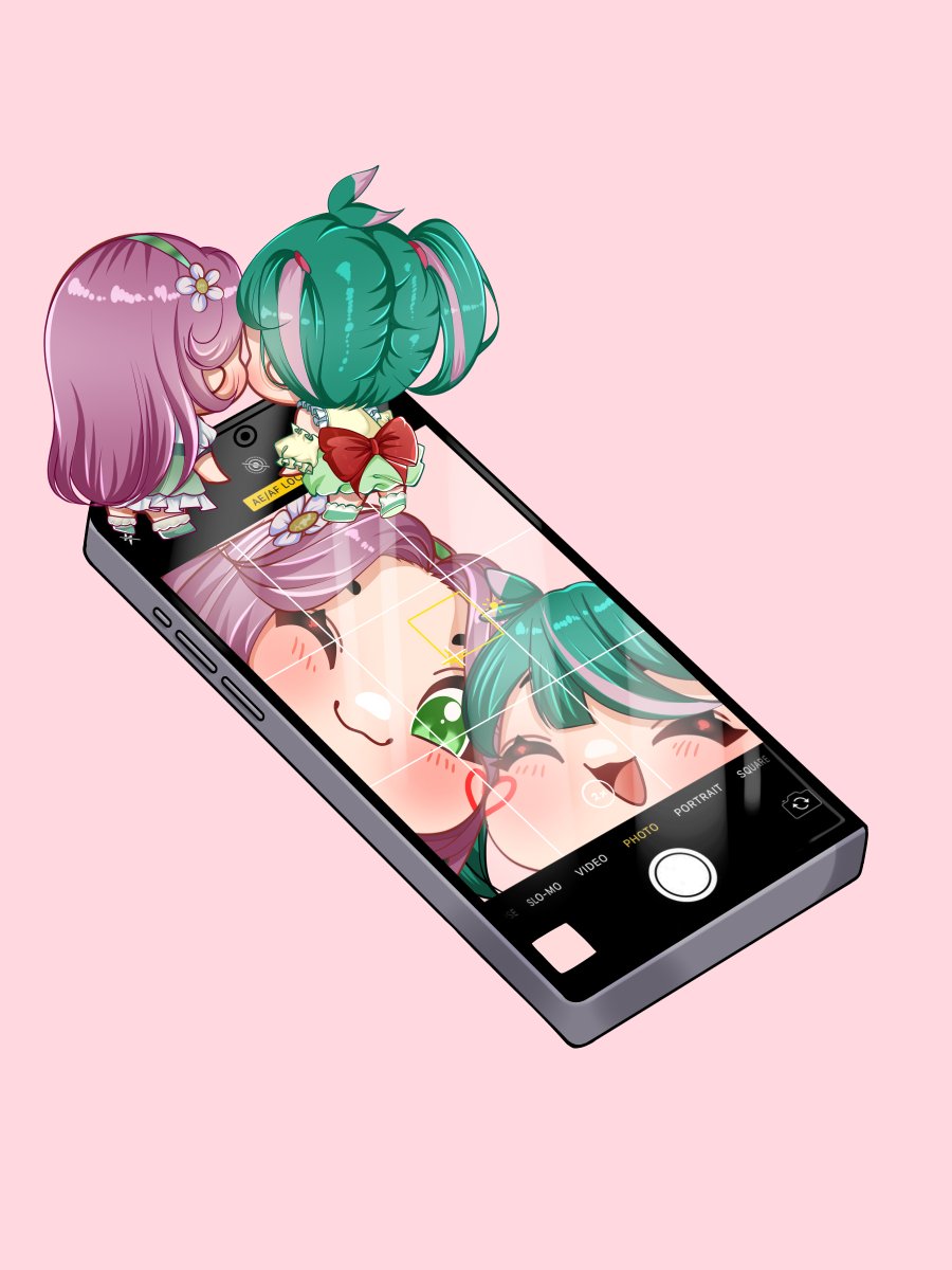 OH MY GOD! Look at this  insanely cute YCH of Haa-chan and Hii-chan created by <a href="/bunmire_/">bunmire 🐇</a> 
I love this so much! 🥰🥰🥰

#まほプリ10thアンソロジー 
#まほプリ