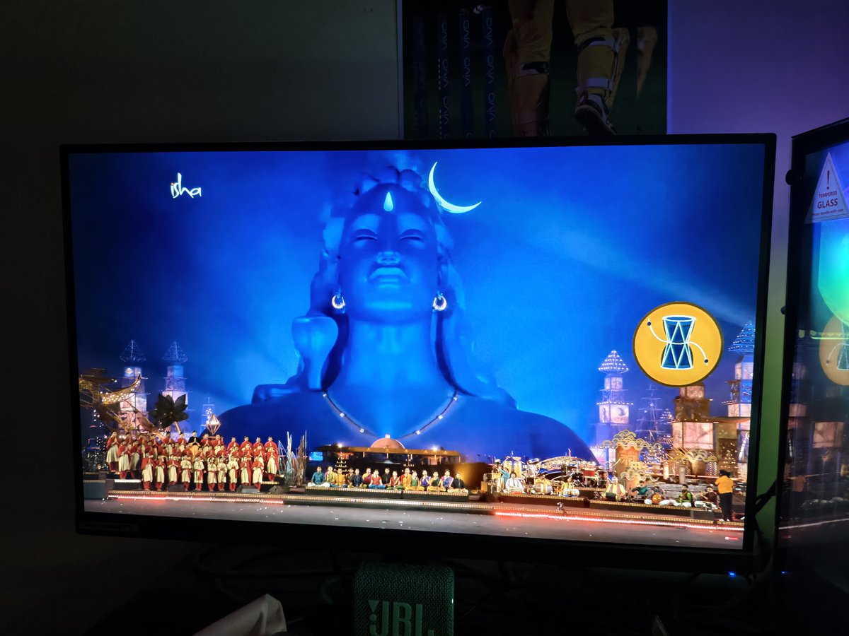 just__ramesh's tweet photo. #poweredbyadhiyogi #Mahashivratri2026 
Tuned in with @SadhguruJV #HarHarMahadevॐ 🕉️📿 https://t.co/obJ4TakFc7