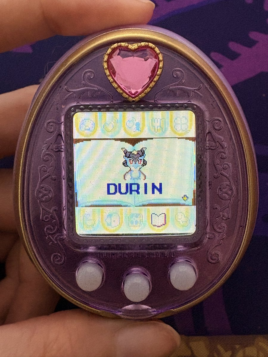 I’ve been busy ^.^ modded scarameow and durin into my tamagotchi~