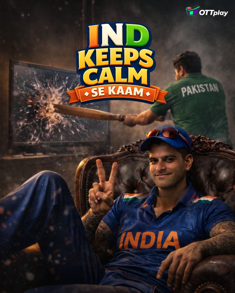 ottplayapp's tweet photo. Guess who’s sleeping better tonight? 🏆🇮🇳

Watch the ICC Men’s T20 World Cup streaming on JioHotstar with OTTplay! 🏏

Use code OTTSOCIAL200 and unlock 30+ OTT platforms at just ₹149/month 🥳

Subscribe to OTTplay today! ✅

#INDvsPAKonOTTplay #INDvsPAK #WorldCup #OTTplay https://t.co/OgqLEneG2D