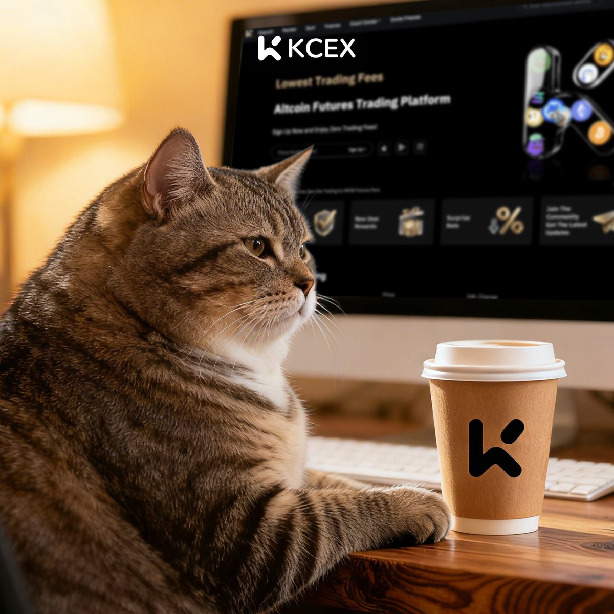 GM! ☕️🐱
Voller Fokus auf die Charts bei KCEX.
Bleibt konzentriert und holt euch heute die Gewinne! 🚀📈
#KCEX #GM #Crypto #Trading