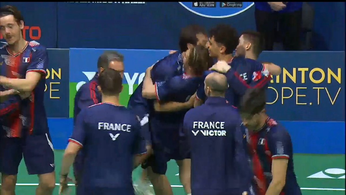 Men's Team - Final
France 3-2 Denmark

France becomes the second ever team to win the men's team title, ending Denmark's 20 year streak since the first edition. Congratulations!

#EMWTC26