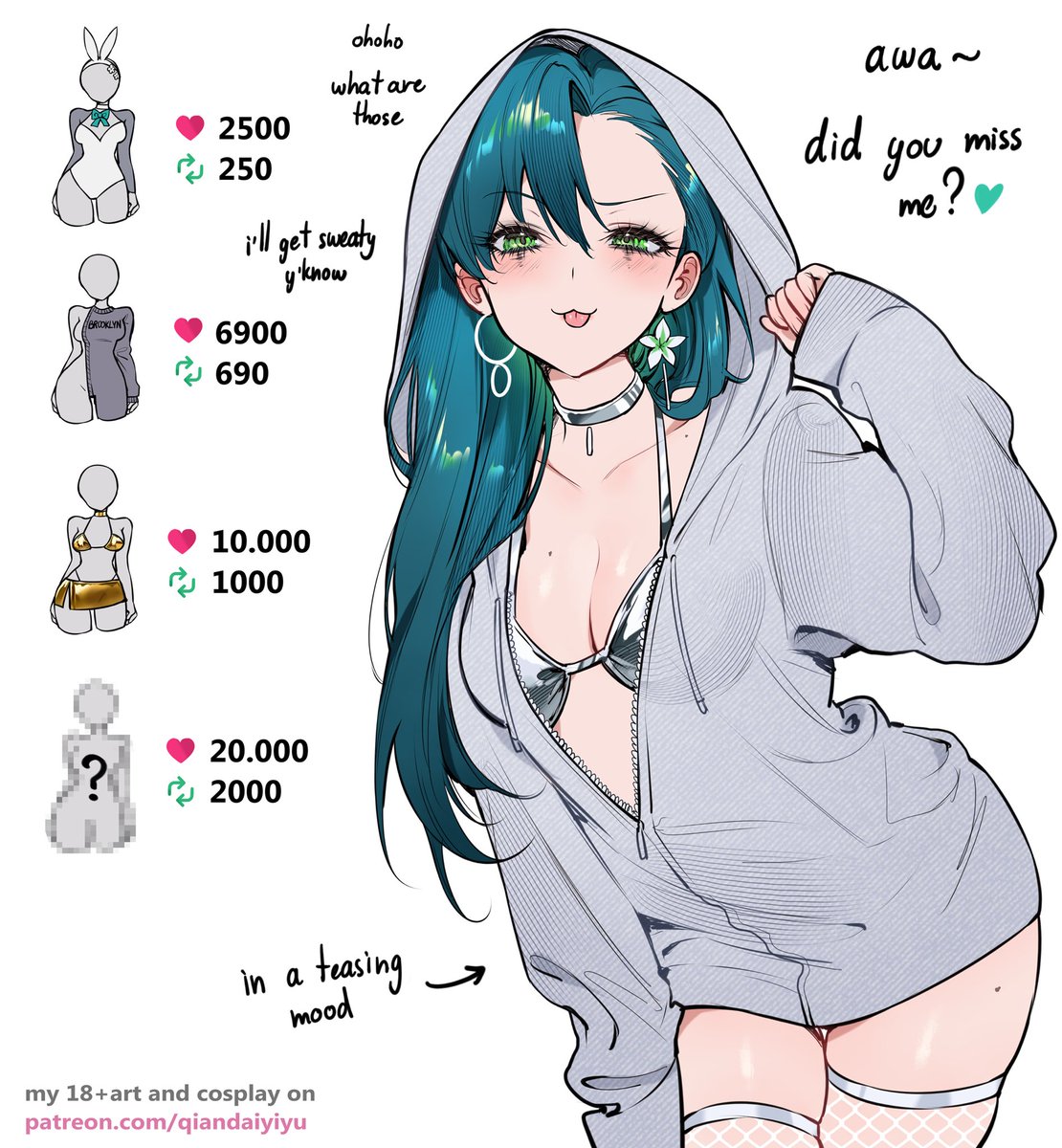qiandailyy's tweet image. you want me to wear all those clothes??
sfw