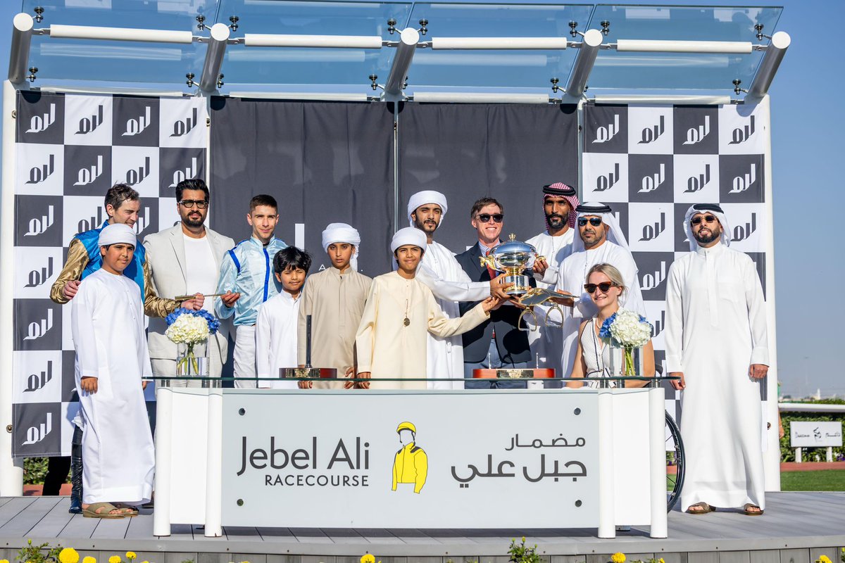 JockeyBPinheiro's tweet photo. Wonderful to share the win of the Jebel Ali Mile (G3)🏆 in a nice battle uphill💪🏻
Super thanks and congratulations to @SalemGhadayer @HamdanMohammed and all the team 🫡🩵🤲🏻🙏🏻
Also congrats for the Wathnan Racing connections.
#ThankGod #grateful #jockey 789 #wins #Group3 https://t.co/suuOyHjHHr