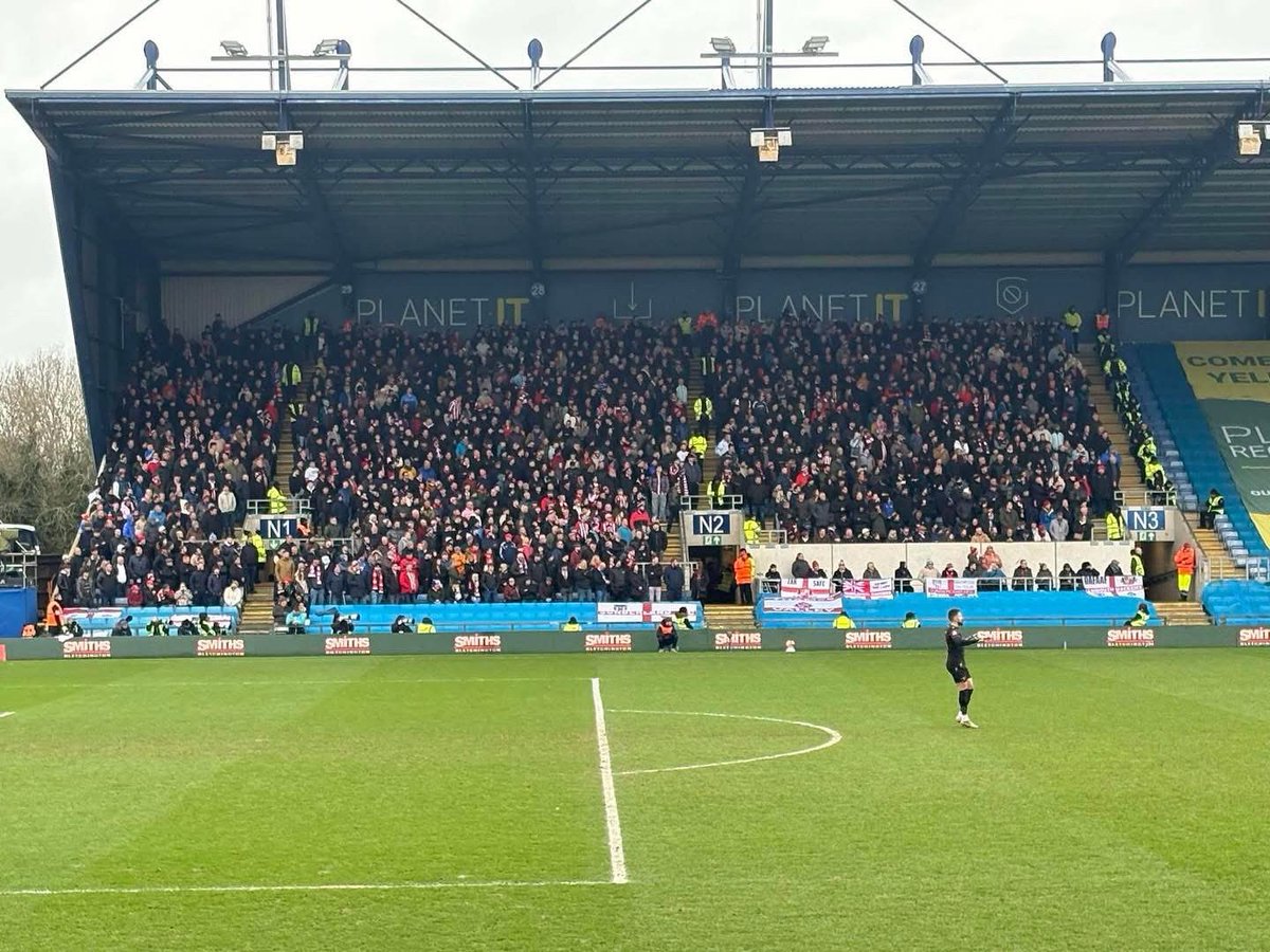 1,518 Sunderland fans at Oxford today. #SAFC 👏