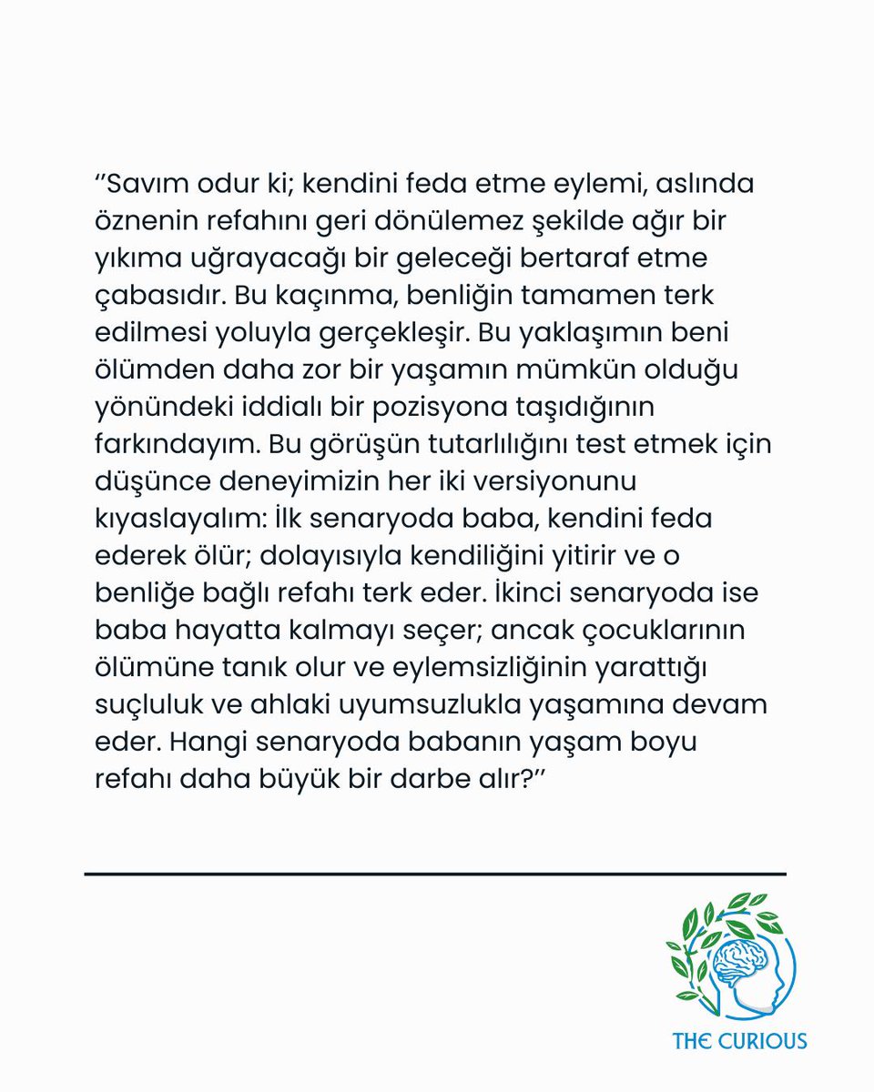 "Taahhüt gibi görünen eylemlerin öz-çıkar saikiyle açıklanmasının çok daha makul ve tutarlı olduğu kanaatindeyim. Eğer taahhüt kavramı bu denli zayıf bir anlamda yorumlanmaya açıksa; o halde mevcut iktisadi modellerin radikal bir revizyon gerektirmediği sonucuna varıyorum."

•