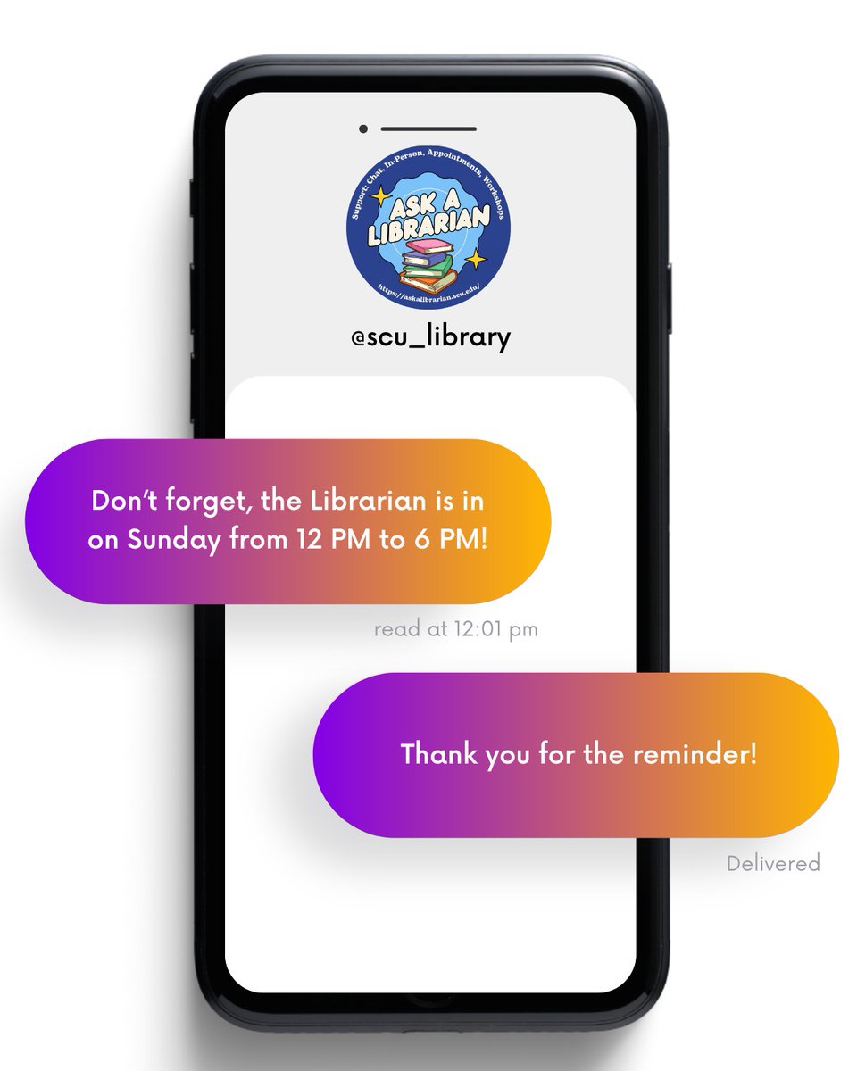 SCU Library tweet media