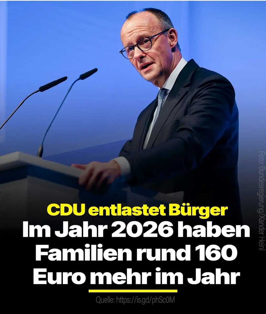 𝗘𝗥𝗡𝗦𝗧𝗛𝗔𝗙𝗧? Herr Merz, Ihre CDU-Entlastung von 160 EUR pro Familie 2026 ist ein Witz auf Kosten der arbeitenden Mitte. Während Sie diese Almosen hinwerfen, klettert der CO₂-Preis auf bis zu 65 EUR pro Tonne, was für ein normales Einfamilienhaus mit 20.000 kWh Gasheizung