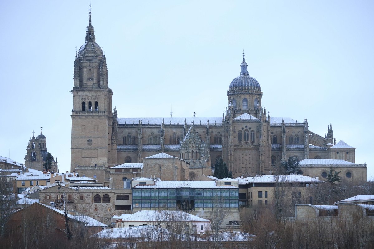 AlexLorrys's tweet photo. La Catedral de Salamanca durante las nevadas del mes de enero https://t.co/gEC8FcIQLd