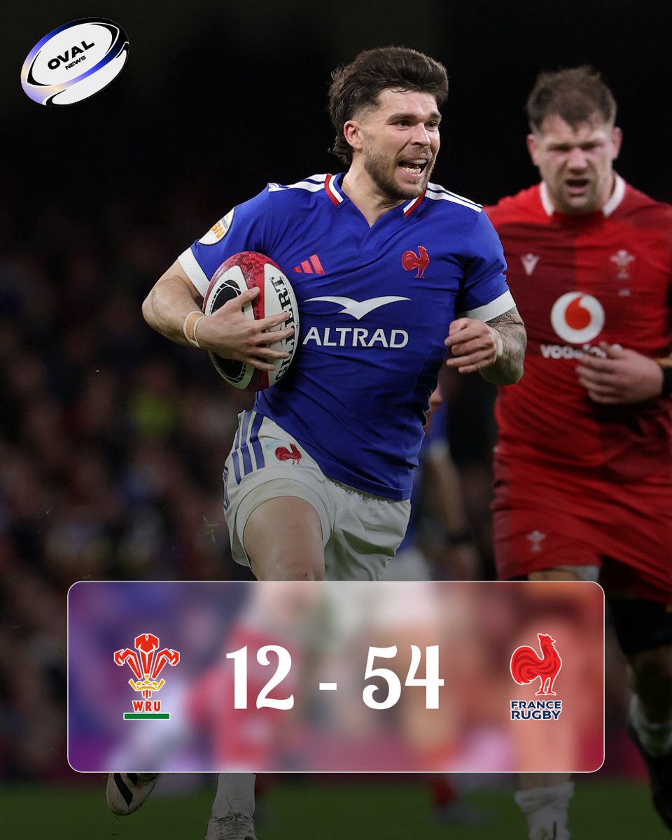 🇫🇷 𝙁𝙪𝙧𝙞𝙖 𝙗𝙡𝙚𝙪𝙚 !

Face à une équipe gallois une nouvelle fois à la peine, les tricolores font le spectacle.

📸 David Rogers (Getty Images)David Rogers

#rugby #top14 #sixnations #francerugby #xvdefrance