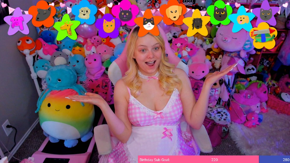 IT’S MY BIRTHDAY AND I CAN PARTY IF I WANT TO 🎂

Another chaotic 14 HOUR stream today!

GRWM , Bday segment w/ Hails, Lady &amp; Sloth, Shark Tank chaos, DND one-shot
And ending with something SCARY

Sub goal: 220/280 👀

Pull up. Lurk. Chat. Cause chaos.

twitch.tv/serenapariss