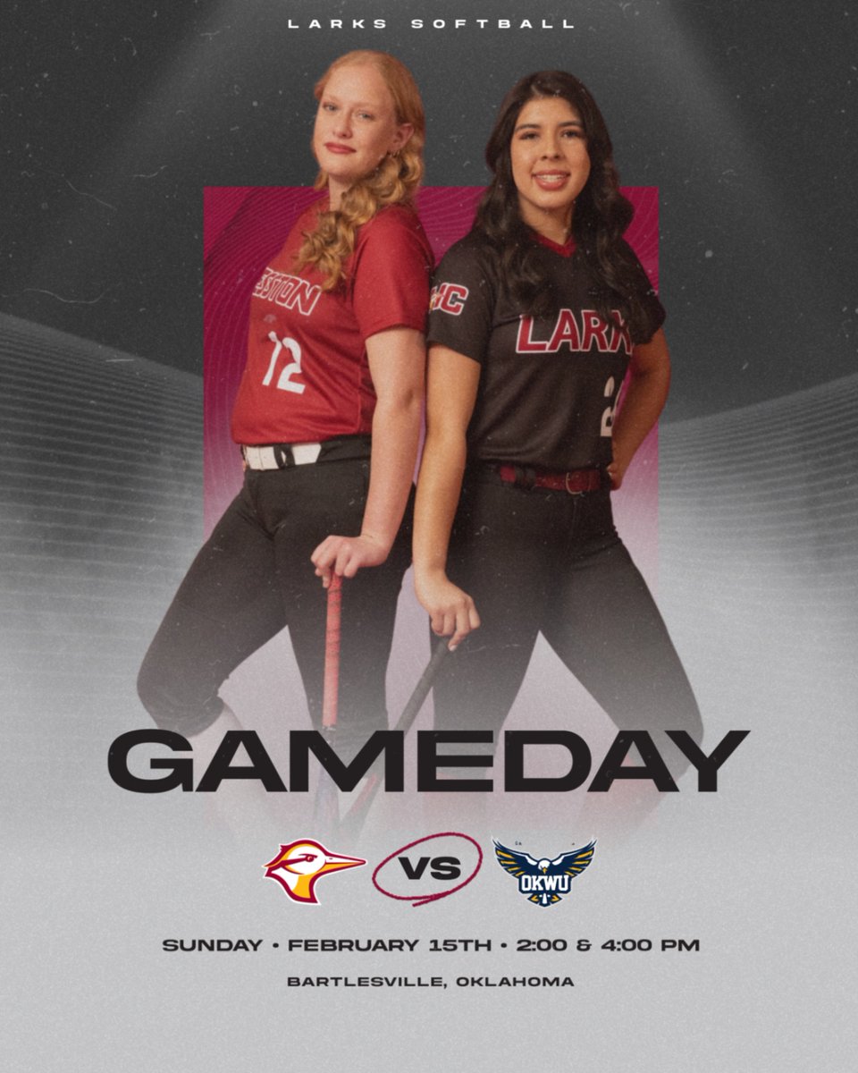 GoLarks's tweet image. Game Day!
🥎 at Oklahoma Wesleyan University
📍 Bartlesville, Okla.
🕰️ 2 &amp;amp; 4 PM
📺 Live Stats: okwueagles.com/sidearmstats/s…