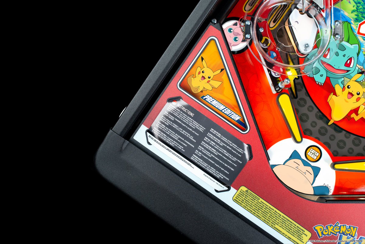 sternpinball's tweet photo. Catch Pokémon, build your ultimate team, and complete your Pokémon collection in Pokémon by Stern Pinball’s Premium Edition model! https://t.co/I5JTln74cQ