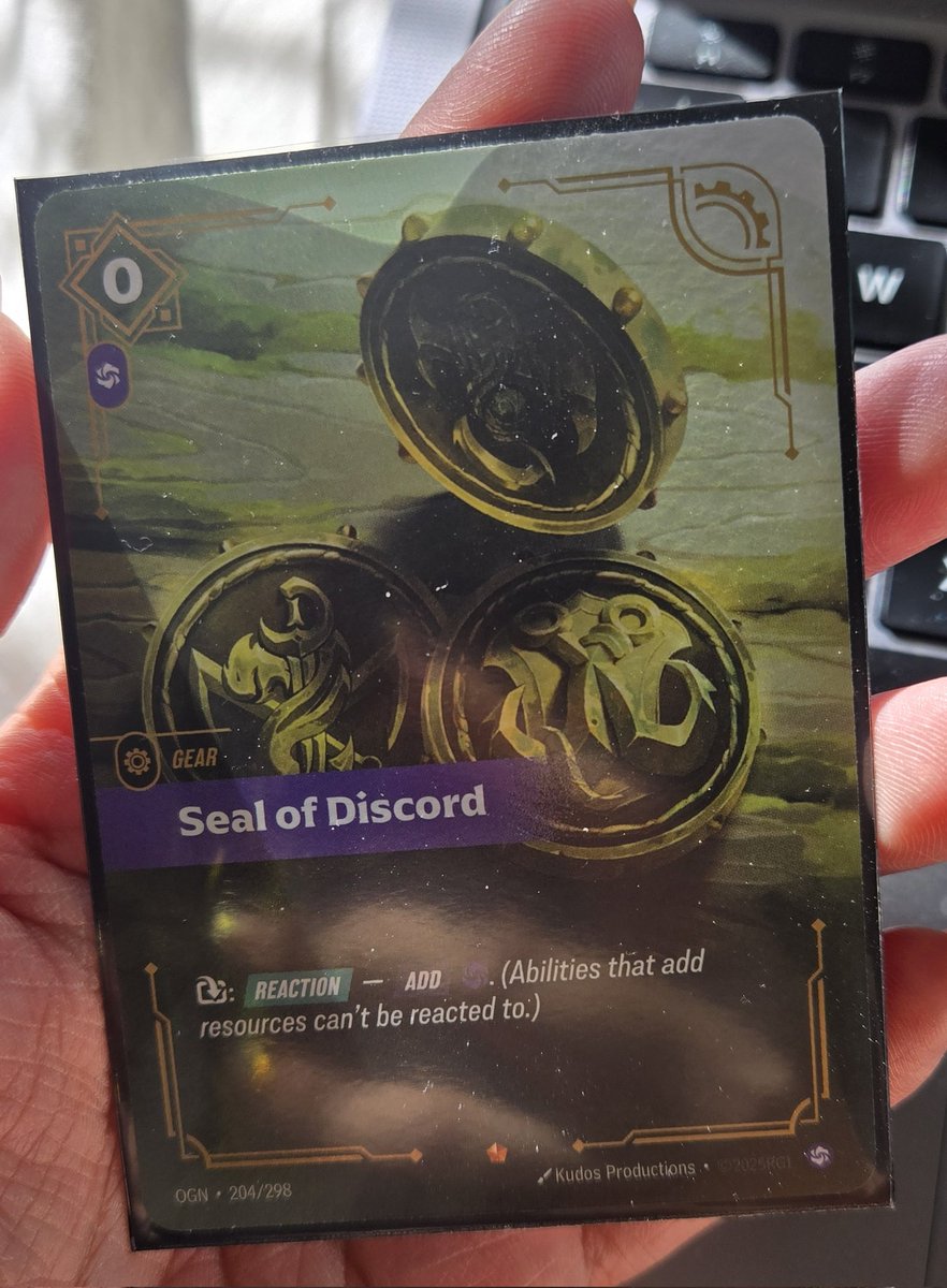 Anyone wanna buy my Seal of Discord? #riftbound