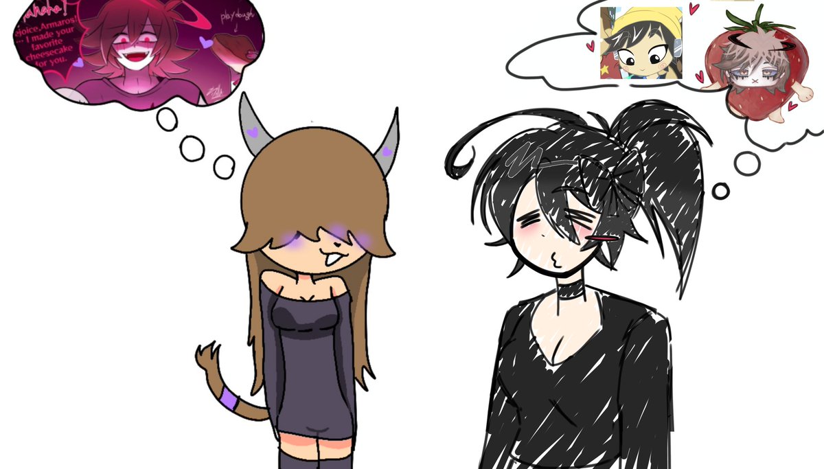 I don't have designs for the yumeships yet, so I decided to used my persona instead — 😳😳