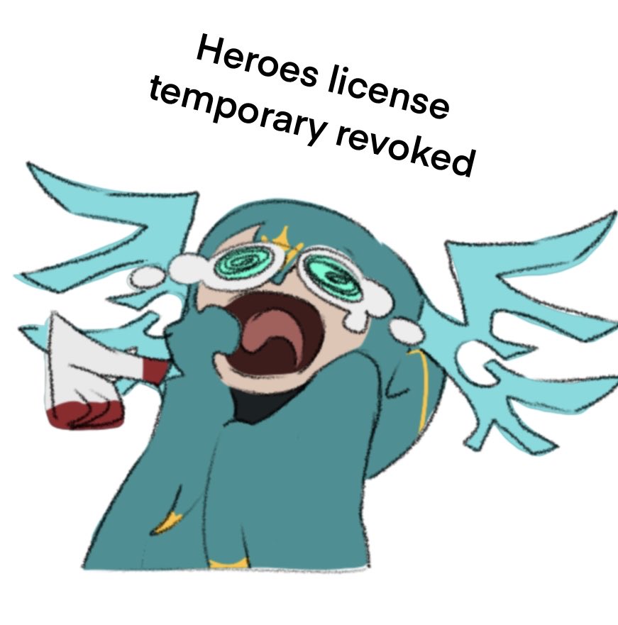 chareike's tweet photo. Drew a little emote of my Masks: a new generation character😎👌
Emrys/ Gatekeeper got their superhero license temporarily suspended on session 1 yay me #masksanewgeneration https://t.co/UDwt4w21cV