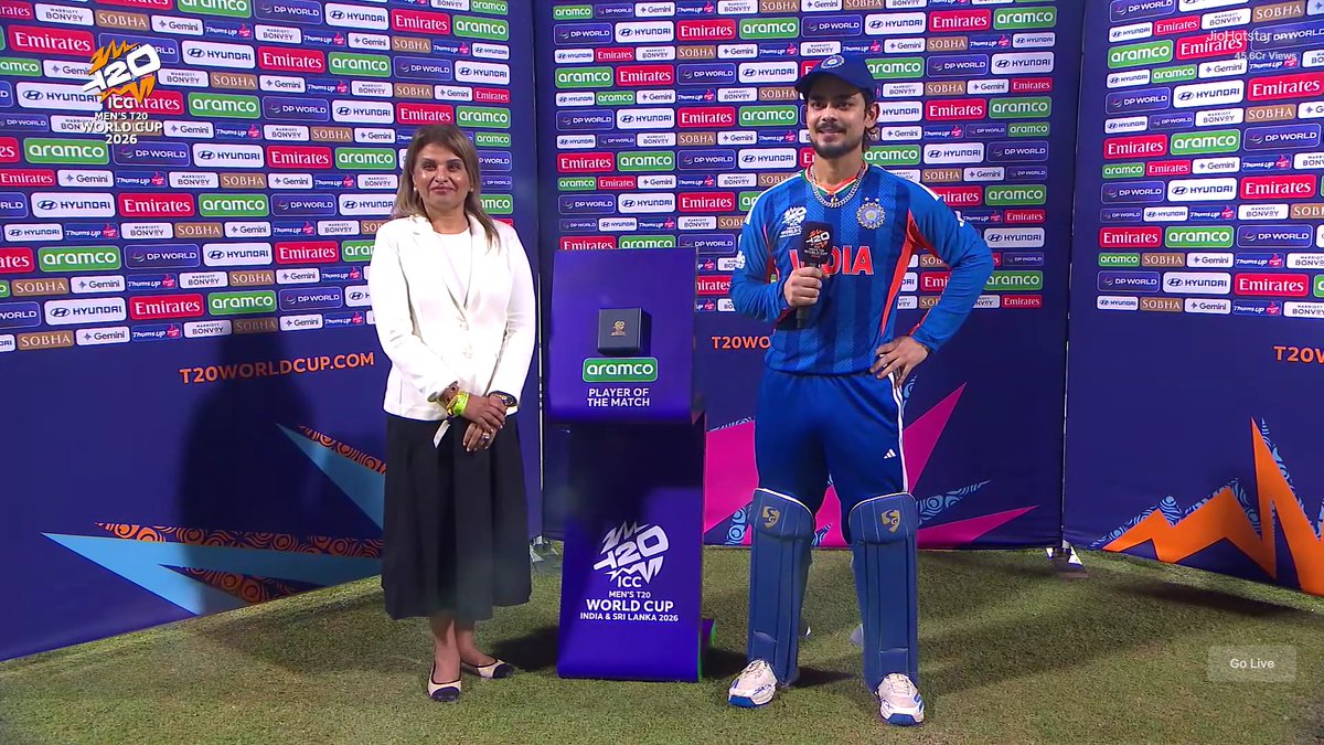 CricInformer's tweet photo. Ishan Kishan on IND vs PAK - A Game for the Nation! 🇮🇳
🔥
“India vs Pakistan is always a special game, not just for us but for the entire country. Winning this match gives us a huge confidence boost, and we aim to carry the momentum forward”

#INDvsPAK #ishankishan #ICCT20WORLDCUP #bumrah 

📸jiohotstar