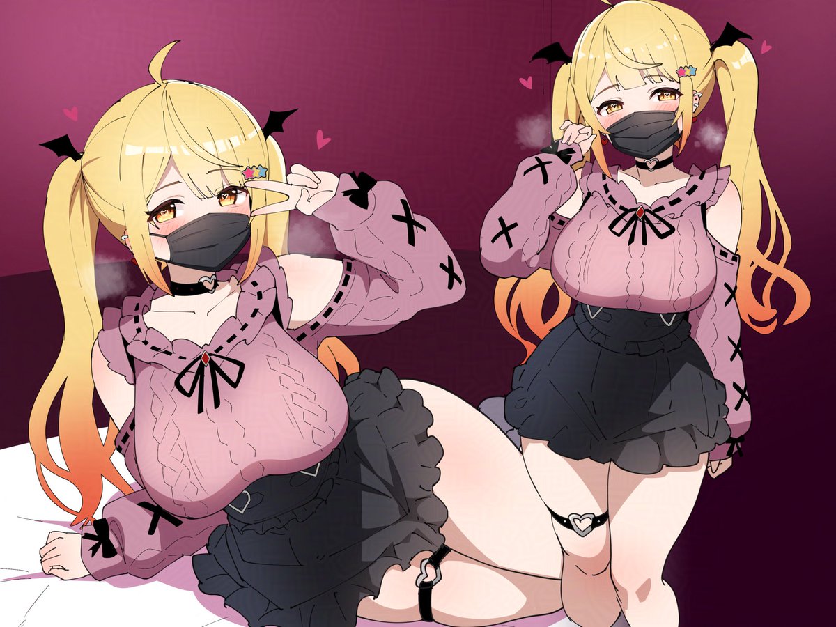 悶々と落書きしてしまっていた黒マスクmlml概念...
なんかこの線でまだ1冊描けそうな勢いある 