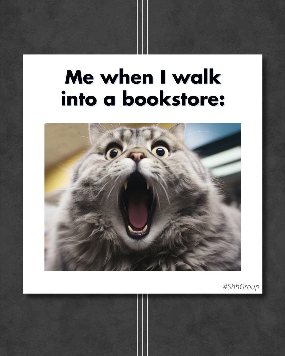 Me walking into the bookstore “just to browse.” 😳📖
The confidence is fake. The damage is real.

💬 What section gets you every time?

________________________________
#ShhGroup #RomanceBookClub #BookMeme #BookishMeme #MemeMonday