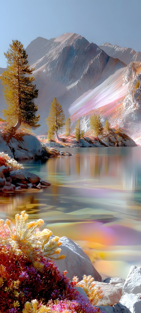 Halleyapps's tweet image. Spectral dispersion. A study on chromatic aberration applied to landscape topology. Visual frequencies vibrating in high saturation!

#ColorTheory #LandscapeDesign #GlitchArt