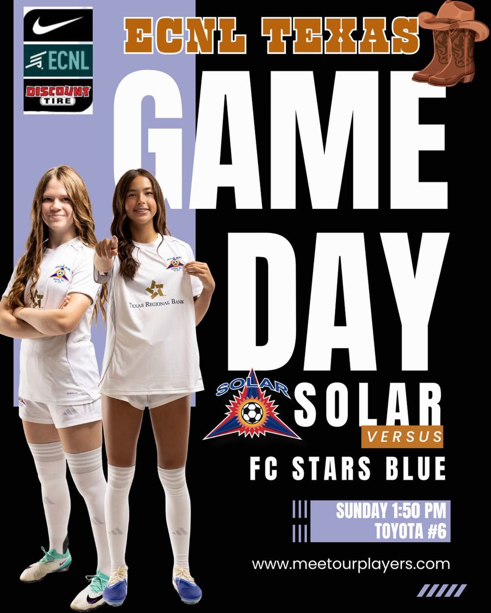 LMartin2030's tweet photo. Game 2 - here we go!!! @SolarSoccerClub @ECNLgirls @ImYouthSoccer https://t.co/uwT6yNn0cl