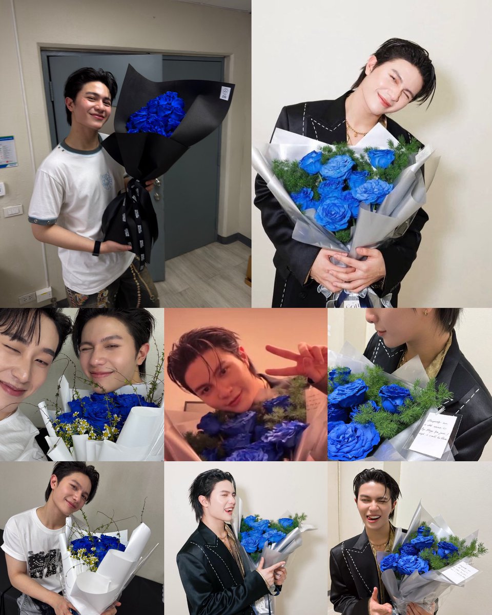 ถ้านี่ไม่ใช่คนที่เหมาะกับดอกกุหลาบสีน้ำเงินมากที่สุด เหมาะกับน้องเอสด้วย