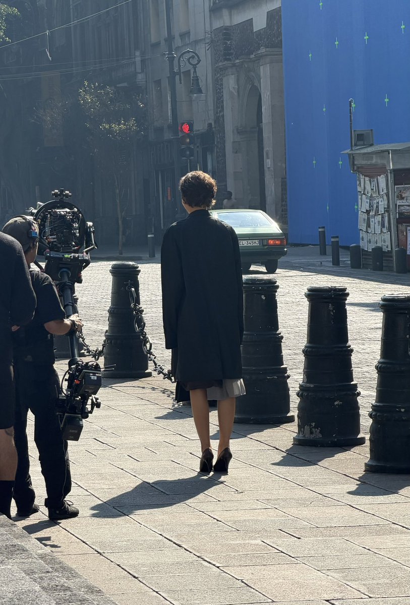 Zendaya is seen on set for a campaign in Mexico City!