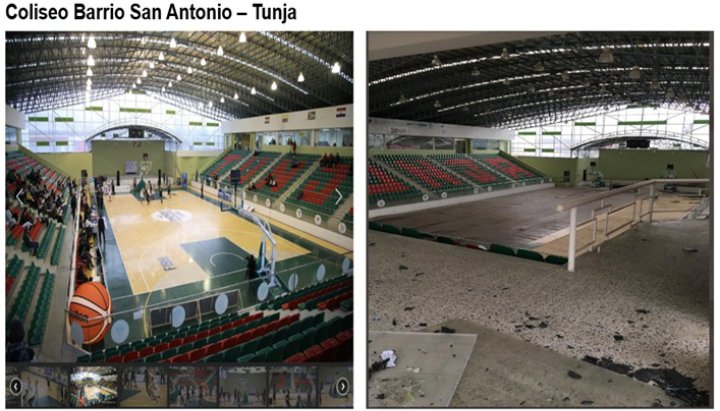 Una pregunta muy seria a los vecinos y residentes del sector Sur occidental de #Tunja y en general ¿Votarán en las elecciones de marzo por un candidato a la Cámara que convirtió el Coliseo cubierto en cárcel #Ojeda CR
<a href="/otrocualquiera_/">@radicaleslibres_Clemencia</a> <a href="/leonel_buit/">LEONEL BUITRAGO CARR</a> <a href="/ledoleon/">Ⓛ Ⓔ Ⓞ Ⓝ</a> 
Antes - Despues