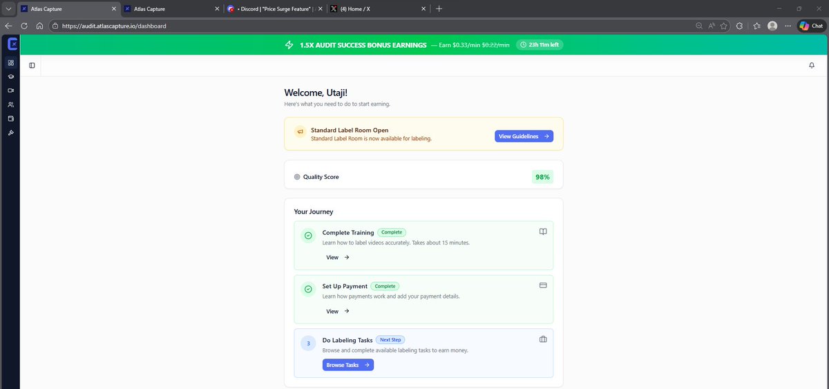 ATLASCAPTURE UPDATE 15/02/2025

#1 1.5x price surge has been activated for T3 workers, it would last for 24 hours. This was added some hours after I wrote to Atlas Team on discord requesting that they activate price surge to motivate people to work. It is either a coincidence, or